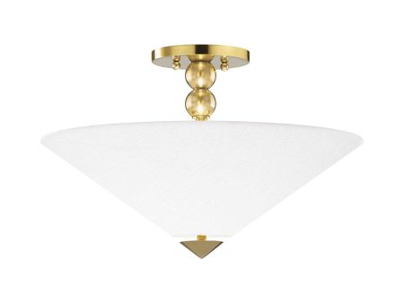 Flare Semi-Flush Mount Ceiling Light Fashion