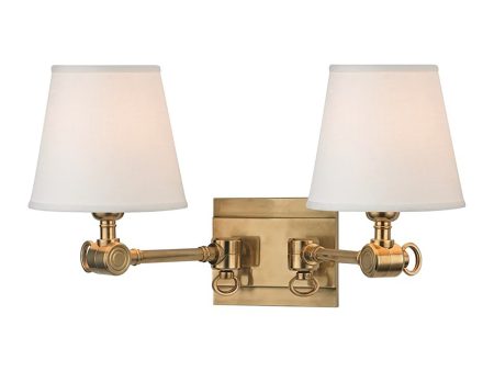 Hillsdale Two Light Wall Light Online Sale