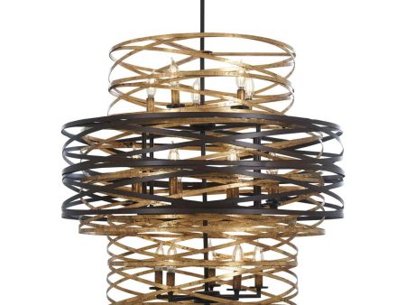 Vortic Flow Chandelier For Sale